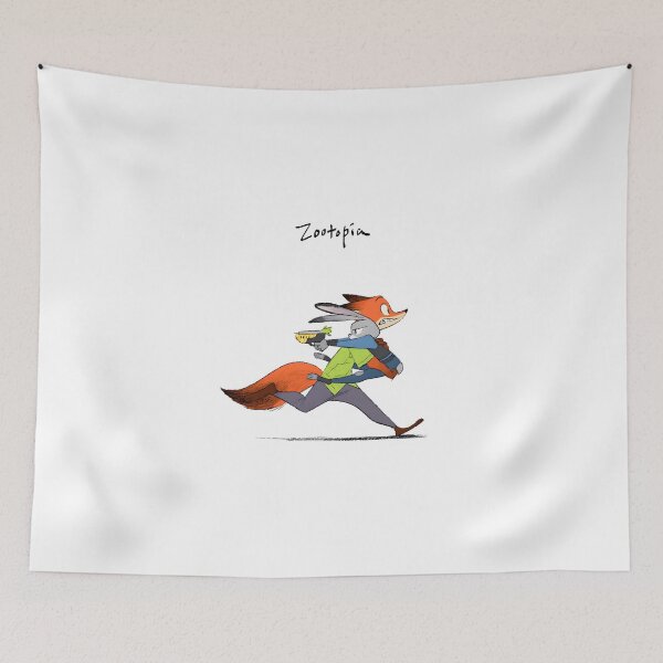 Item preview, Nick Wilde and Judy Hopps Fanart Running designed and sold by L. Layne.