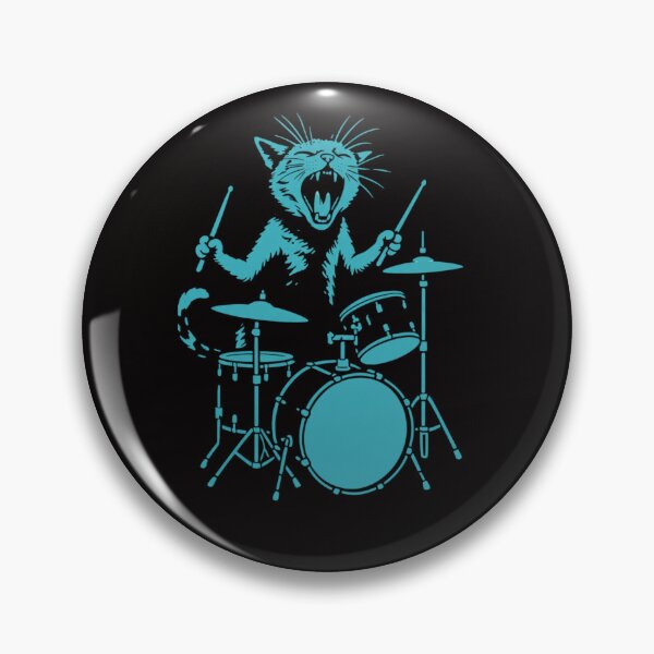 Item preview, Rock Cat Drummer, Funny Drums Cat, Cat Lover Gift Sarcastic Cat Dad, Drummer Dad Gift Father Day Gifts Cat Mom Gifts Drummer designed and sold by DesignDenDo ⭐⭐⭐⭐⭐.