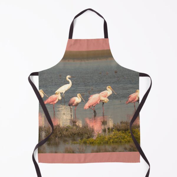 Item preview, Roseate Spoonbills and Egret in Wetland designed and sold by Debra Martz.