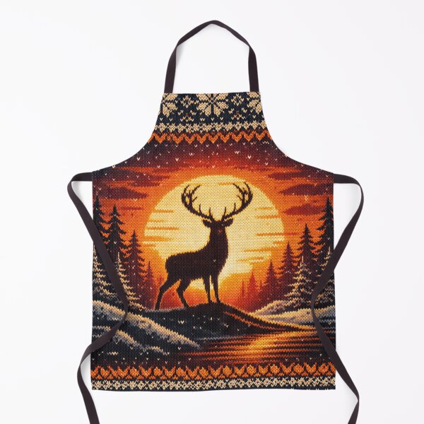 Item preview, Roaring stag, great pattern in knitted look designed and sold by Mauswohn.