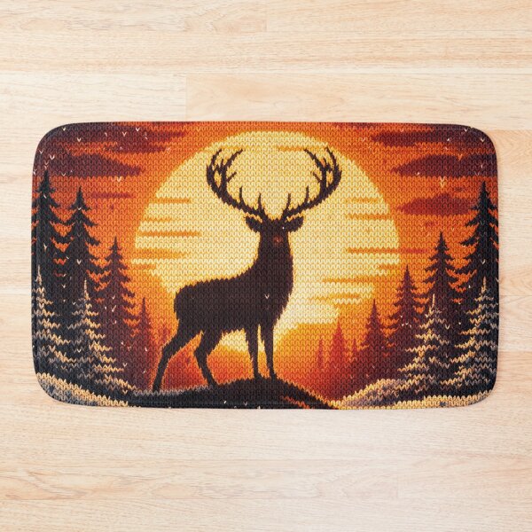 Item preview, Roaring stag, great pattern in knitted look designed and sold by Mauswohn.
