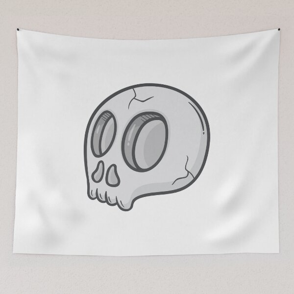 Item preview, Cute Minimal Skull Illustration designed and sold by Horrify.