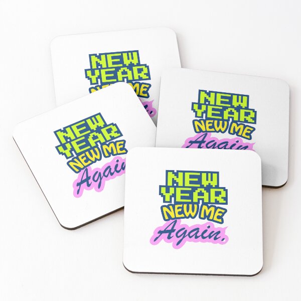 Item preview, Y2K “New Year. New Me. Again” typo sarcastic design for New Year party designed and sold by s.artaller.