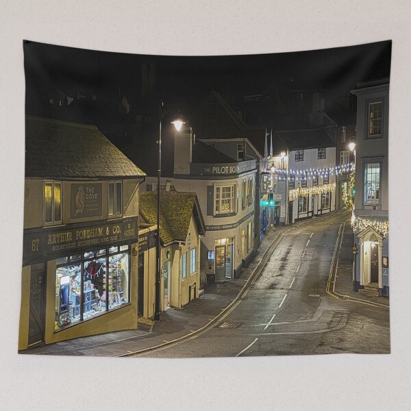 Item preview, Lyme Regis Night Street View designed and sold by Londonimages.