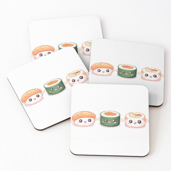 Item preview, Kawaii Sushi Set Cute Japanese Food Sticker designed and sold by DesignEG.