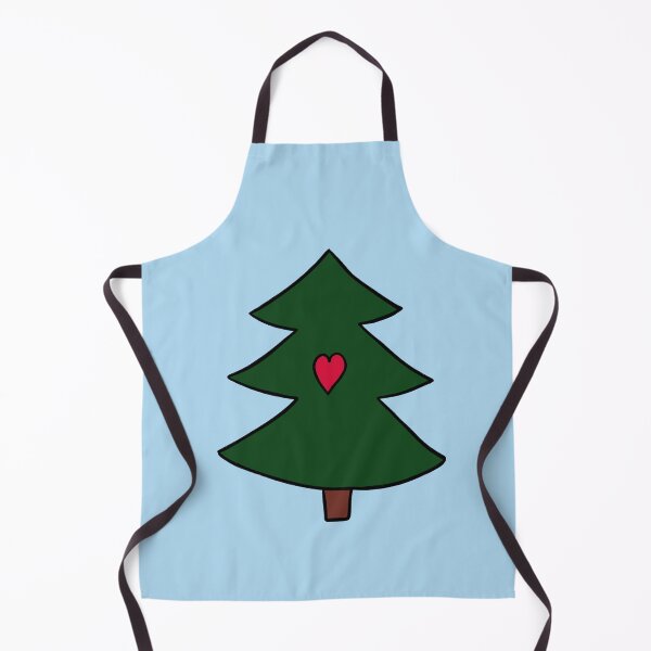 Item preview, Illustrated Christmas tree with a red heart in the middle designed and sold by Griselka.