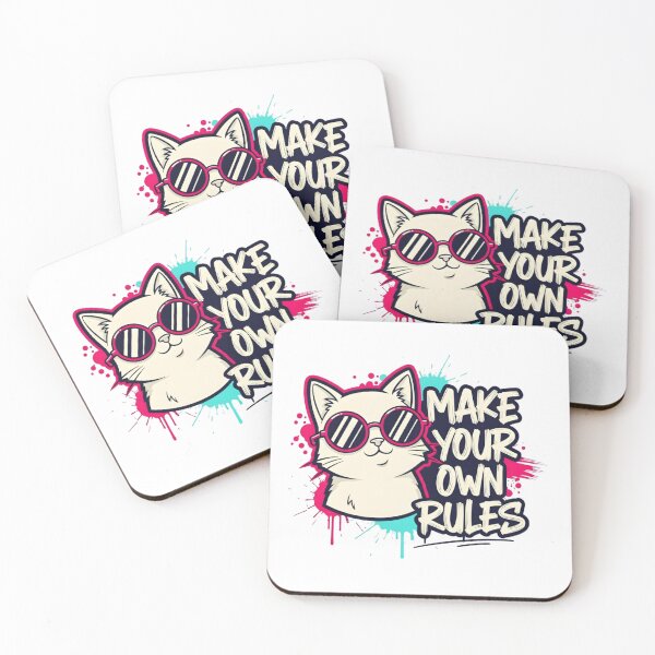 Item preview, Make Your Own Rules Cat designed and sold by aaljone007.