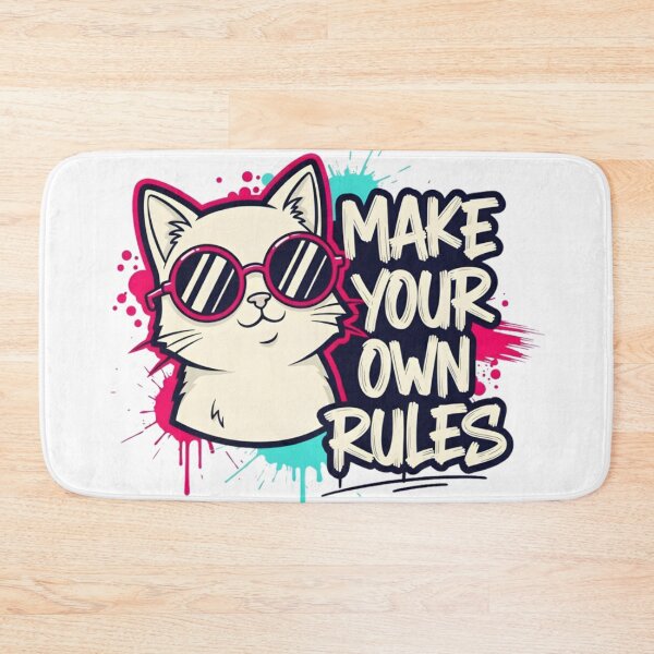 Item preview, Make Your Own Rules Cat designed and sold by aaljone007.