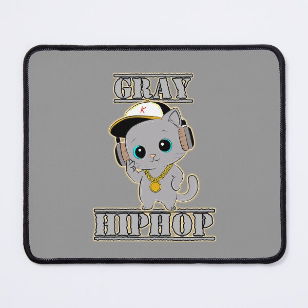 Item preview, Gray cat hiphop designed and sold by DigitalArtTK.