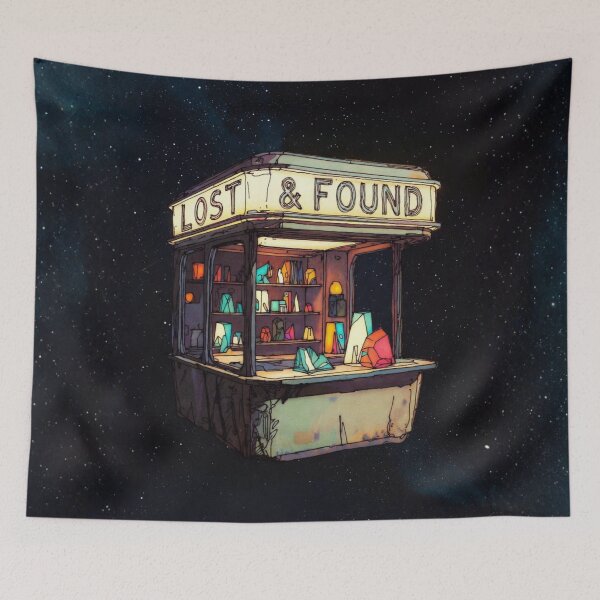 Item preview, Cosmic Lost & Found - Retro Sci-Fi Surrealism designed and sold by DeluluWear.