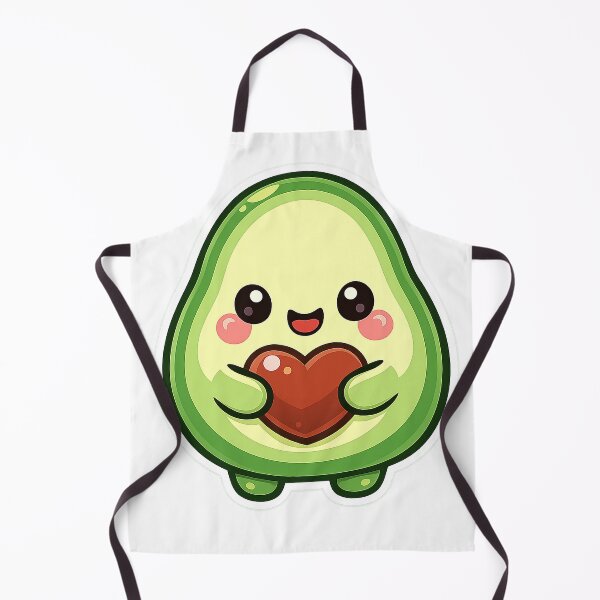 Item preview, Cute Kawaii Avocado Character Happy Fruit Sticker designed and sold by DesignEG.