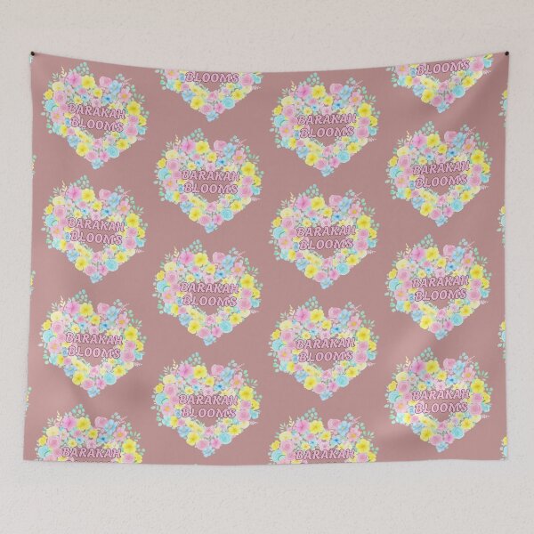Item preview, Barakah Blooms – Pastel Floral Heart with Islamic Inspiration designed and sold by D-Islamic.