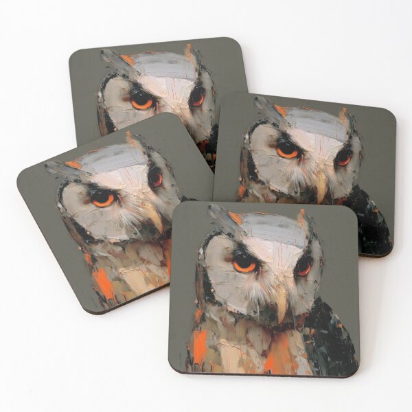Item preview, Vivid Owl Portrait designed and sold by lautir.