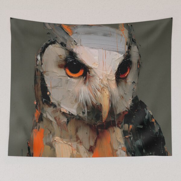 Item preview, Vivid Owl Portrait designed and sold by lautir.