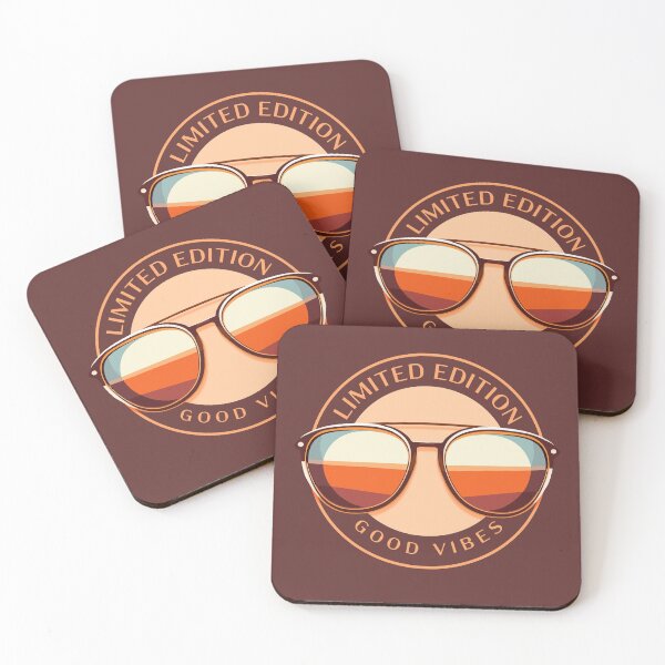 Item preview, Good Vibes Glasses Limited Edition designed and sold by Trend Print Studio.