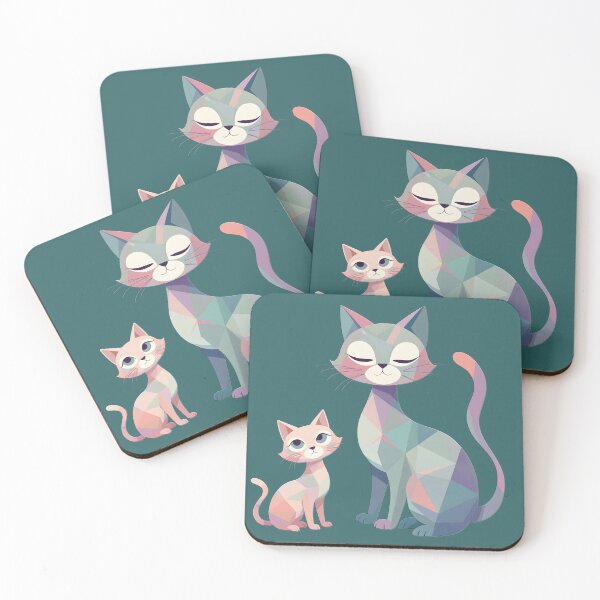 Item preview, Abstract Cats - Catnip Curves designed and sold by Petalandfur.