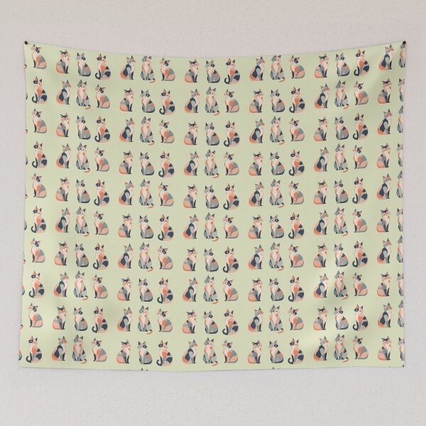 Item preview, Abstract Cats - Pawsitive Artistry designed and sold by Petalandfur.
