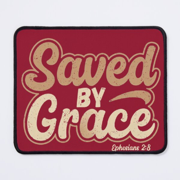 Item preview, Saved by Grace Vintage Christian Retro Design designed and sold by MyTshirtArt.