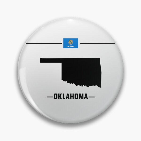 Item preview, Oklahoma State Pride - Classic Minimalist Black Map Silhouette designed and sold by mashmosh.