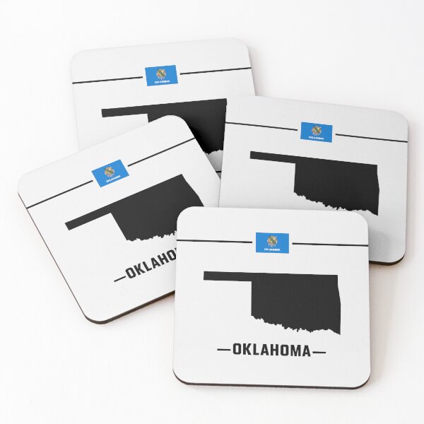 Item preview, Oklahoma State Pride - Classic Minimalist Black Map Silhouette designed and sold by mashmosh.