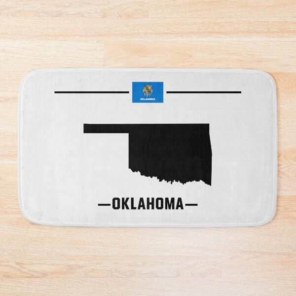 Item preview, Oklahoma State Pride - Classic Minimalist Black Map Silhouette designed and sold by mashmosh.