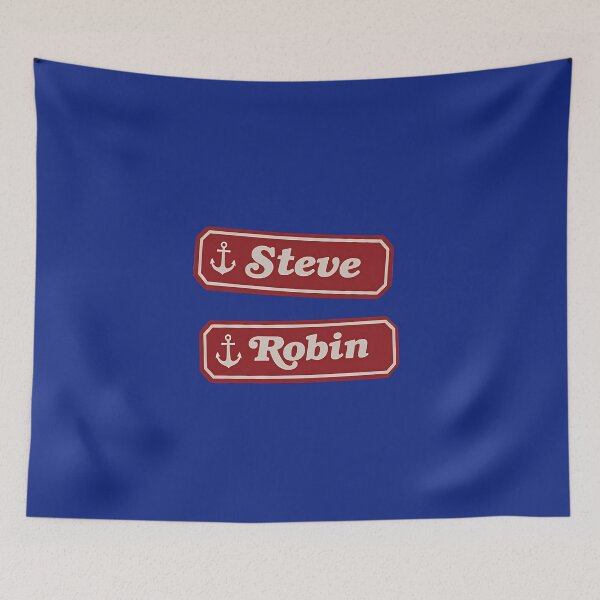 Item preview, Retro Nautical Name Badge Duo – Ice Cream Shop Vibes designed and sold by Grind107.