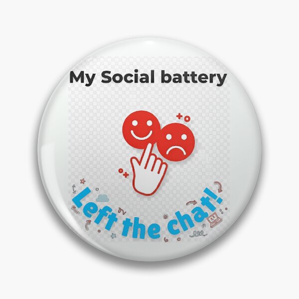 Artikelvorschau, Meine soziale Batterie hat den Chat verlassen – Meme-Design mit Humor für Introvertierte. entworfen und verkauft von Artistry-Nadia.
