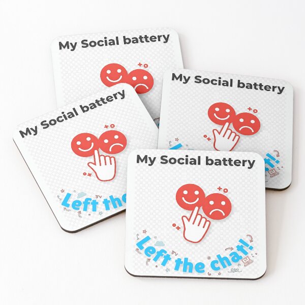 Item preview, Mi batería social abandonó el chat – Diseño de meme de humor introvertido. designed and sold by Artistry-Nadia.