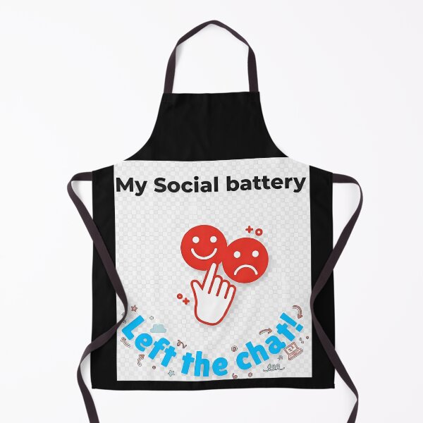 Item preview, My Social Battery Left the Chat – Introvert Humor Meme Design. designed and sold by Artistry-Nadia.