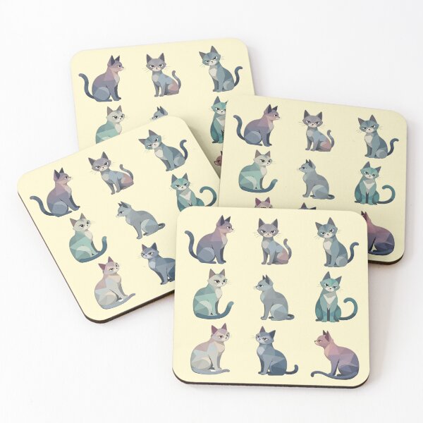 Item preview, Abstract Cats - Feline Figment designed and sold by Petalandfur.
