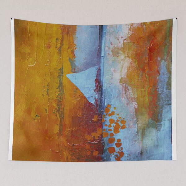 Item preview, Orange Blue Abstract Texture designed and sold by caracatita75.