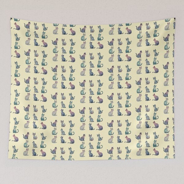 Item preview, Abstract Cats - Feline Figment designed and sold by Petalandfur.