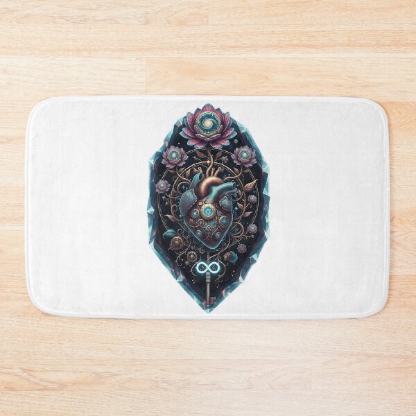 Item preview, FUIRY Eternal Pulse - Steampunk Mechanical Heart & Cosmic Lotus Art designed and sold by FUIRY .