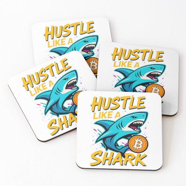 Item preview, HUSTLE LIKE A SHARK – Bite Into the Crypto Game designed and sold by BitCrop.