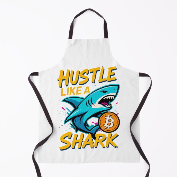 Item preview, HUSTLE LIKE A SHARK – Bite Into the Crypto Game designed and sold by BitCrop.