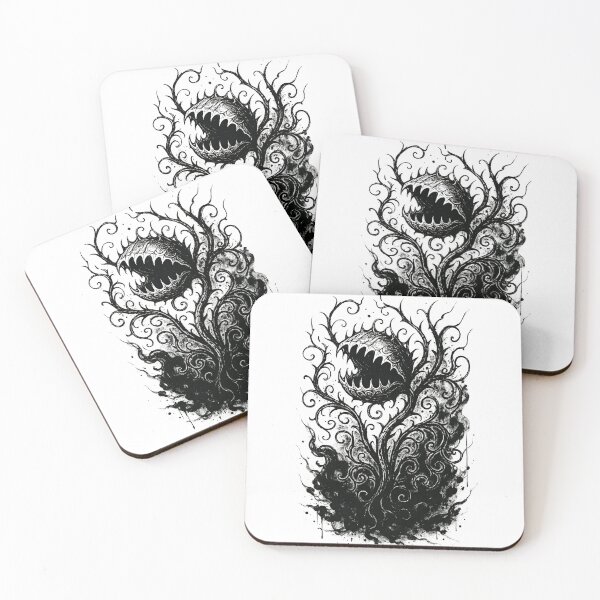Artikelvorschau, Unheimliche fleischfressende Pflanze – Botanische Gothic-Kunst des kosmischen Horrors entworfen und verkauft von WickedLibrary.