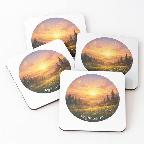 Item preview, Begin Again – Peaceful Sunrise designed and sold by MIArt Studio.