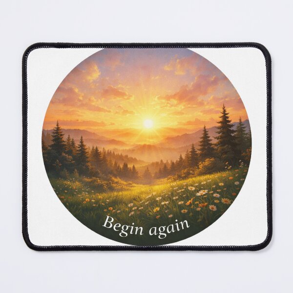 Item preview, Begin Again – Peaceful Sunrise designed and sold by MIArt Studio.