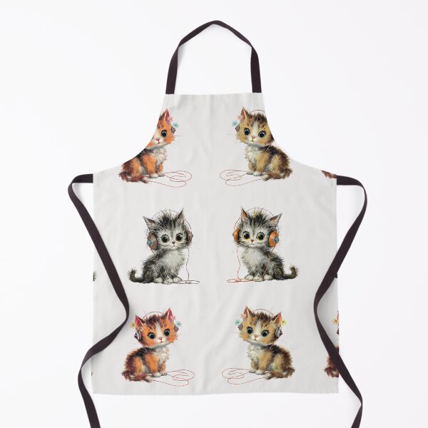 Item preview, Vintage kittens listening to music designed and sold by MendaciousMina.