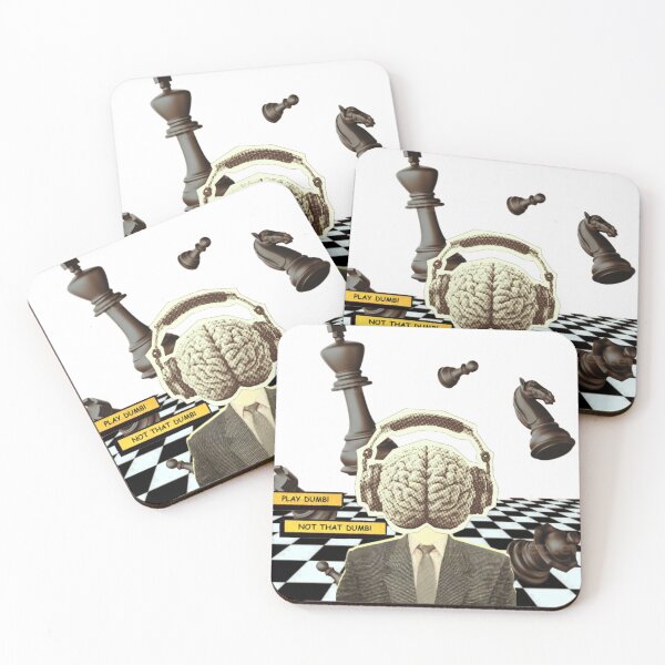 Item preview, Play Dumb, Not That Dumb – Surreal Chess Mind Illustration | Conceptual Art designed and sold by nishanttambadi.