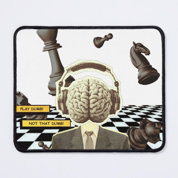 Item preview, Play Dumb, Not That Dumb – Surreal Chess Mind Illustration | Conceptual Art designed and sold by nishanttambadi.