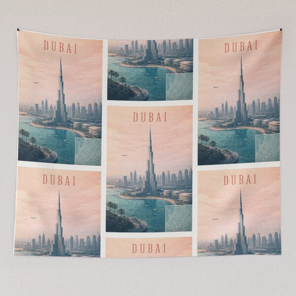 Item preview, Dubai Vintage Burj Khalifa designed and sold by CamaleonDesigns.