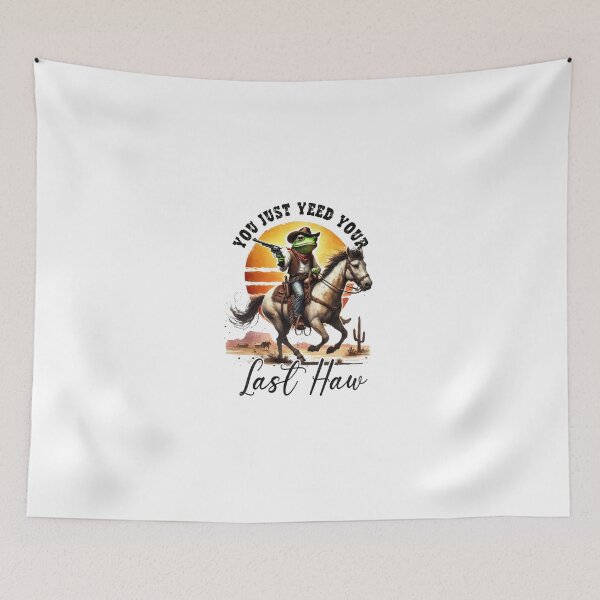 Item preview, Cowboy Frog Western Sunset Adventure designed and sold by LunaPixelStudio.