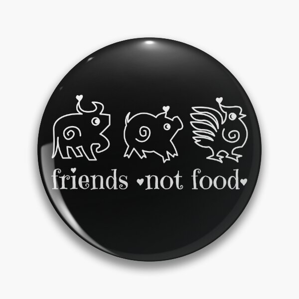 Item preview, Vegan Cow Chicken Pig Doodle Friends Not Food designed and sold by TackyTime.