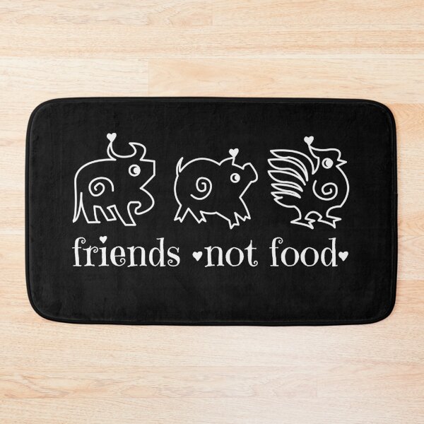 Item preview, Vegan Cow Chicken Pig Doodle Friends Not Food designed and sold by TackyTime.