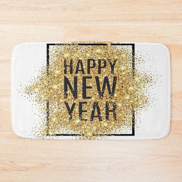 Item preview, Happy New Year Gold Glitter Typography designed and sold by AmetistLight.