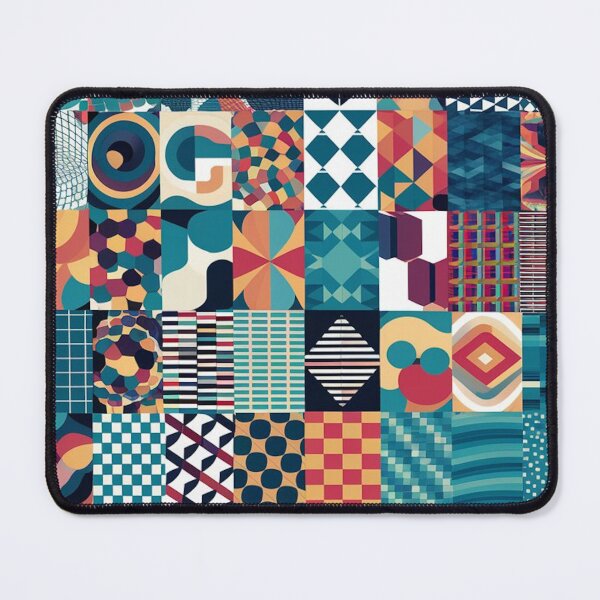 Item preview, Geometric Patchwork Collage Multicolor Pattern designed and sold by Ed & Harmony.