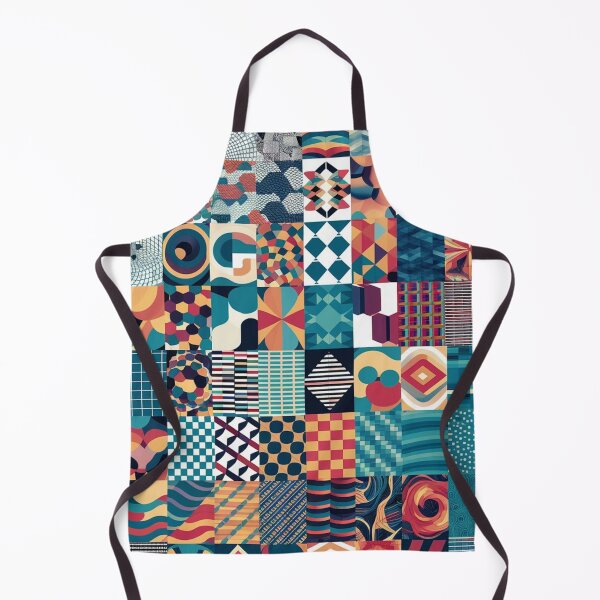 Item preview, Geometric Patchwork Collage Multicolor Pattern designed and sold by Ed & Harmony.