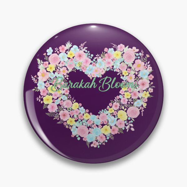Item preview, Barakah Blooms - Heart Floral Pastel Watercolor Wreath  designed and sold by D-Islamic.