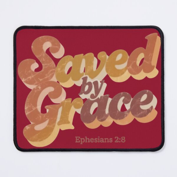 Item preview, Saved by Grace Vintage Christian Retro Design designed and sold by MyTshirtArt.